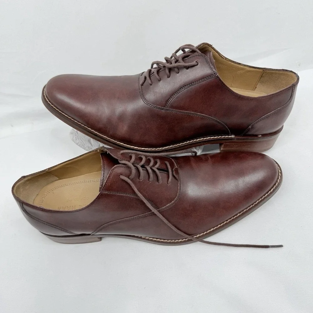 Cole Haan Oxford Men's Dress Shoes Brown Leather  Size 10.5 M